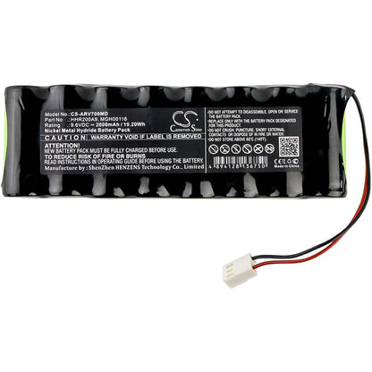 9.6V, 2000mAh, Ni-MH Battery fits Arcomed Ag, Pompe A Perfusion Sp6000, Pompe A Perfusion Sp7000, 19.2Wh
