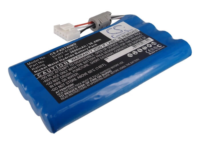 9.6V, 3800mAh, Ni-MH Battery fits Fukuda, Cardimax Fx-7402, Ecp-7600, 36.48Wh