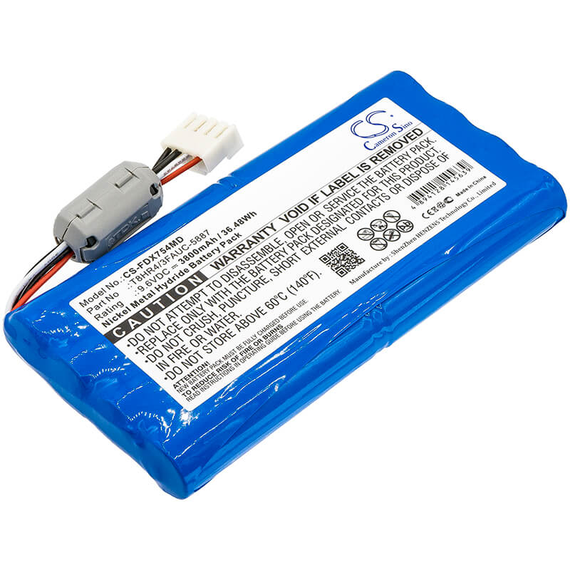 9.6V, 3800mAh, Ni-MH Battery fits Fukuda, Fcp-7541, Fx-7540, 36.48Wh