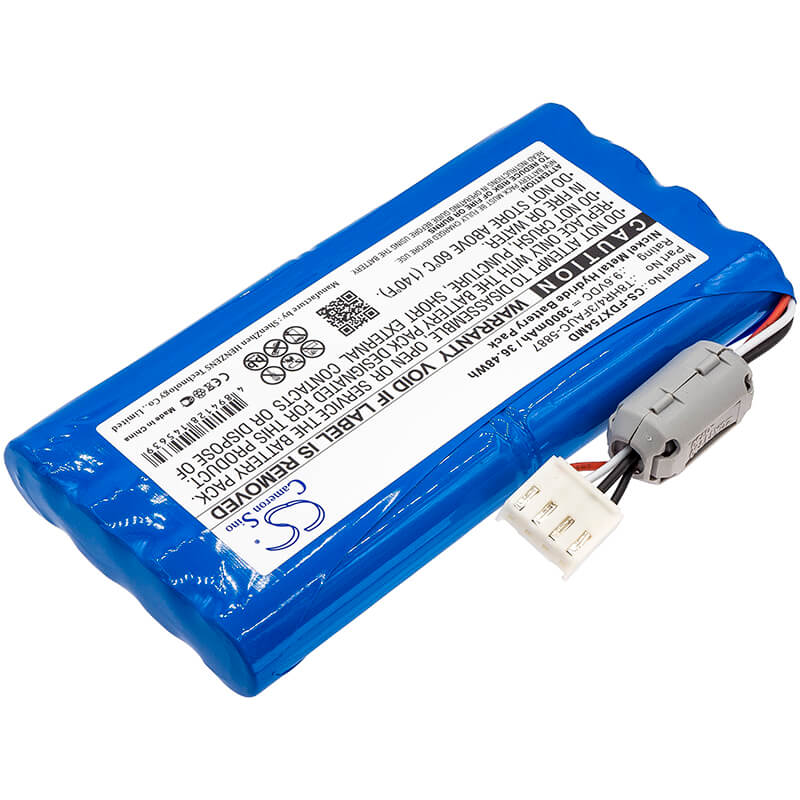 9.6V, 3800mAh, Ni-MH Battery fits Fukuda, Fcp-7541, Fx-7540, 36.48Wh