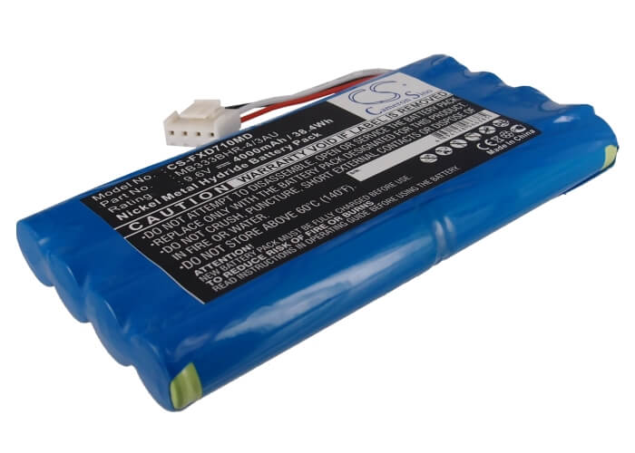 9.6V, 4000mAh, Ni-MH Battery fits Fukuda, Cardimax Fx-7100, Cardimax Fx-7102, 38.4Wh