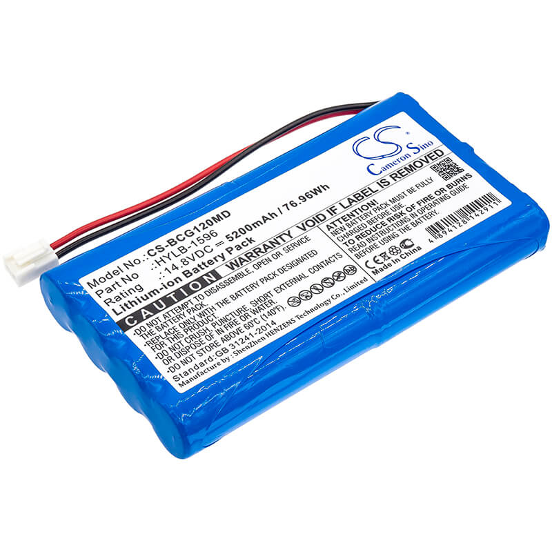 14.8V, 5200mAh, Li-ion Battery fits Biocare, Ie12, Ie12a, 76.96Wh