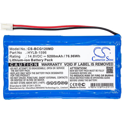 14.8V, 5200mAh, Li-ion Battery fits Biocare, Ie12, Ie12a, 76.96Wh
