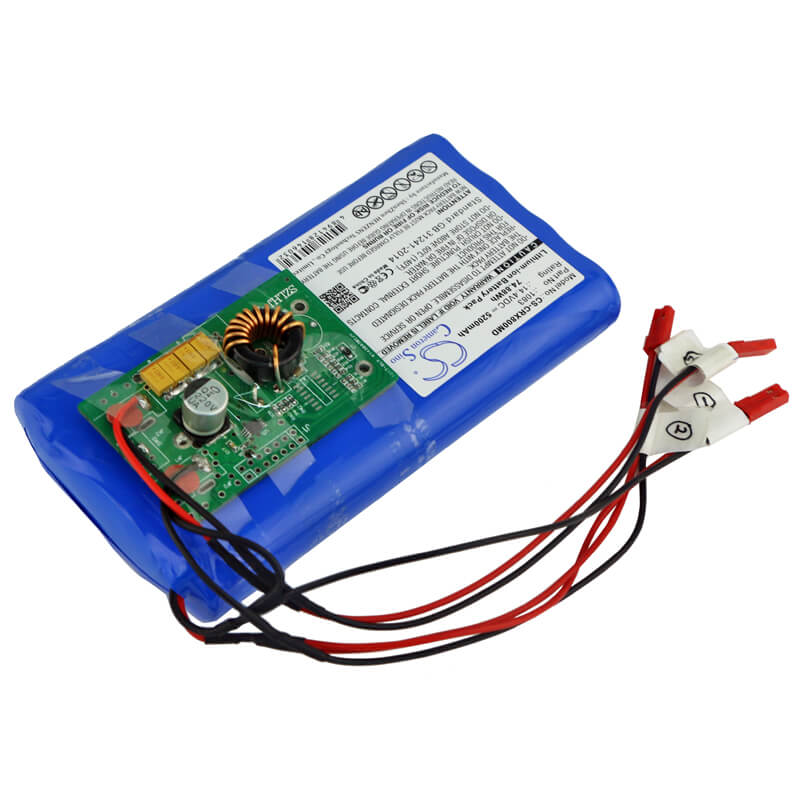 14.4V, 5200mAh, Li-ion Battery fits Carestream, Dblx-8, 74.88Wh