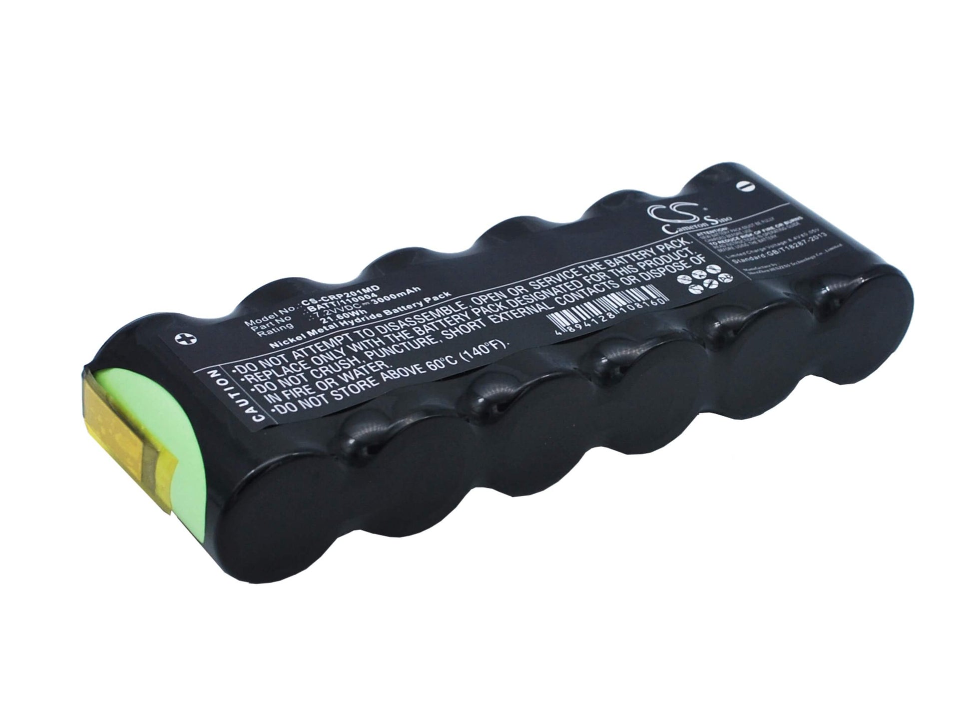 7.2V, 3000mAh, Ni-MH Battery fits Cardionova, Pump 2001, Pump 2010, 21.6Wh