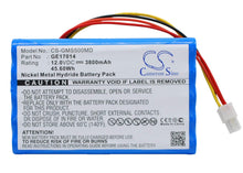 12.0V, 3800mAh, Ni-MH Battery fits Ge, Datex-ohmeda S/5, Datex-ohmeda S/5 Patient Monit, 45.6Wh