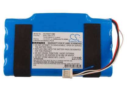 14.8V, 5400mAh, Li-ion Battery fits Fukuda, Denshi Ds7100, Denshi Ds-7100, 79.92Wh