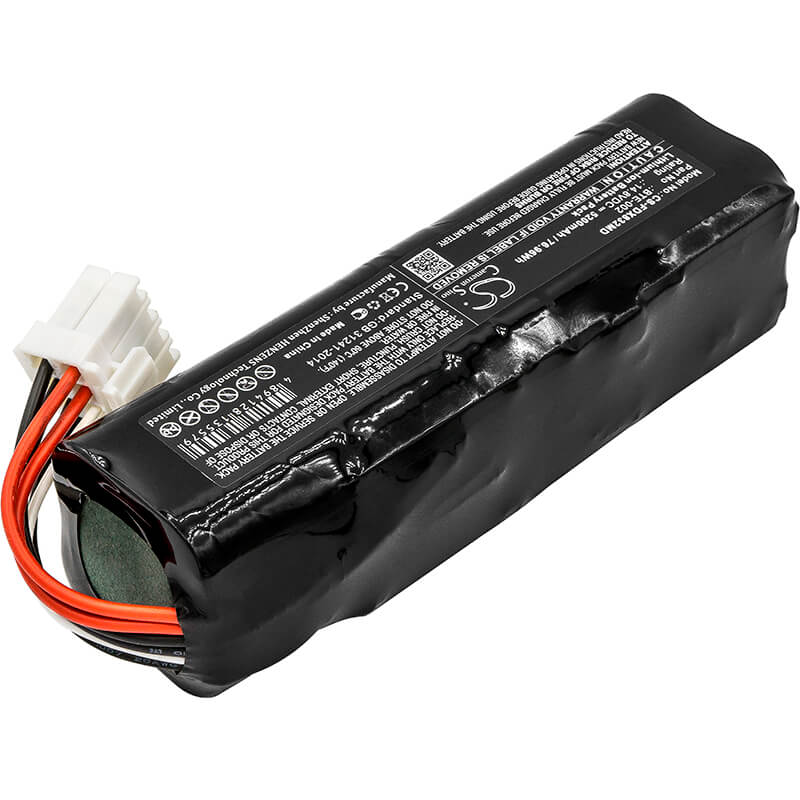 14.8V, 5200mAh, Li-ion Battery fits Fukuda, Denshi Fx-8322 Ecg, Denshi Fx-8322r, 76.96Wh