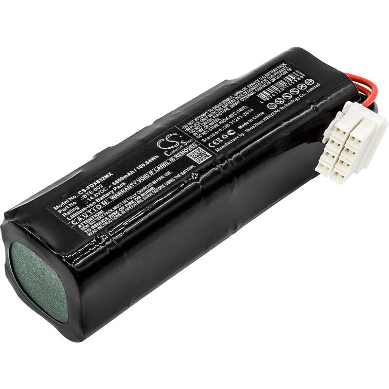 14.8V, 6800mAh, Li-ion Battery fits Fukuda, Denshi Fx-8322 Ecg, Denshi Fx-8322r, 100.64Wh