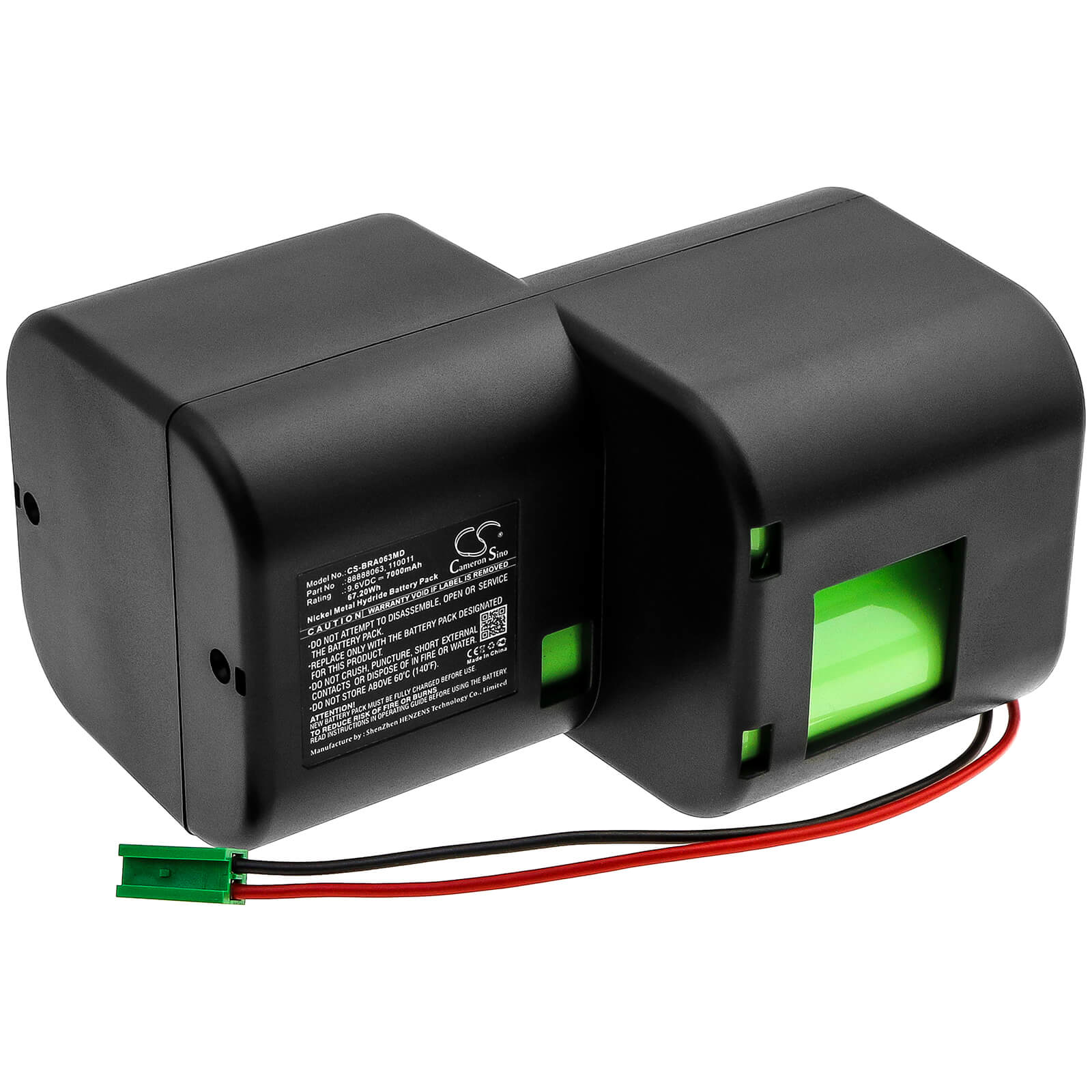 9.6V, 7000mAh, Ni-MH Battery fits B.braun, Infusion Pump Infusomat Secura, Infusion Pump Infusomat Secura, 67.2Wh