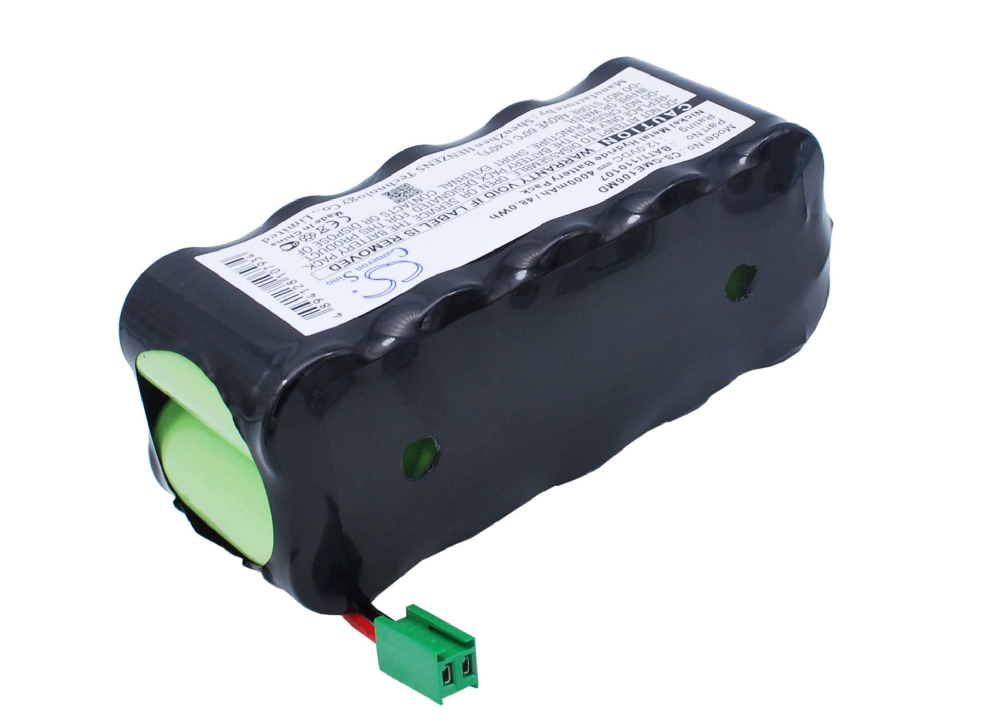 12.0V, 4000mAh, Ni-MH Battery fits Marquette, Dash 1000, 48Wh