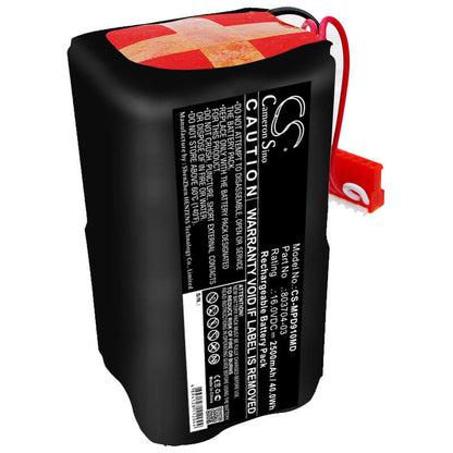 16.0V, 2500mAh, Sealed Lead Acid Battery fits Physio-control, Defibrillator Lifepak 9, Defibrillator Lifepak 9a, 40Wh