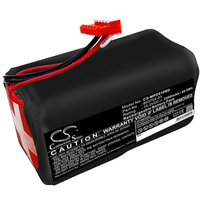 16.0V, 2500mAh, Sealed Lead Acid Battery fits Medtronic, Lifepak 9, Lifepak 9a, 40Wh