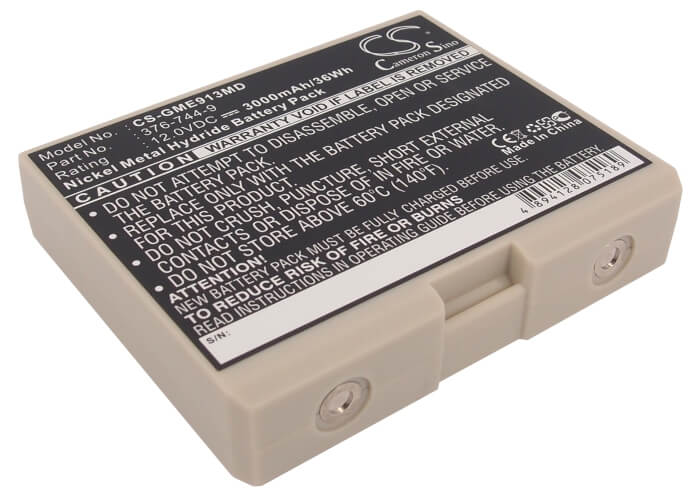 12.0V, 3000mAh, Ni-MH Battery fits Ge, Cardioserv, Hellige Defibrillator, 36Wh