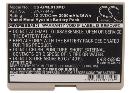12.0V, 3000mAh, Ni-MH Battery fits Ge, Cardioserv, Hellige Defibrillator, 36Wh