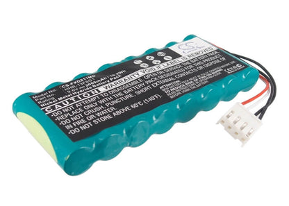 9.6V, 2000mAh, Ni-MH Battery fits Fukuda, Fcp-2155, Fx-2111, 19.2Wh