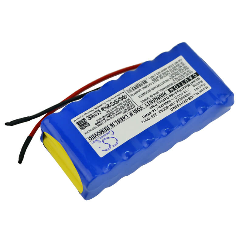 18.0V, 800mAh, Ni-MH Battery fits Ge, Responder 1000, Responder 1100, 14.4Wh