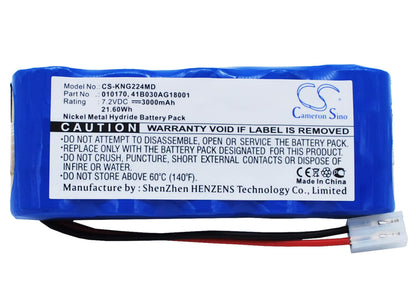 7.2V, 3000mAh, Ni-MH Battery fits Kangaroo, 224 Feeding Pump, 321 Feeding Pump, 21.6Wh
