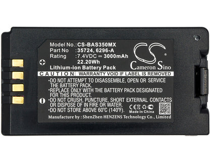 7.4V, 3000mAh, Li-ion Battery fits Baxter Healthcare, 35083, 35162, 22.2Wh