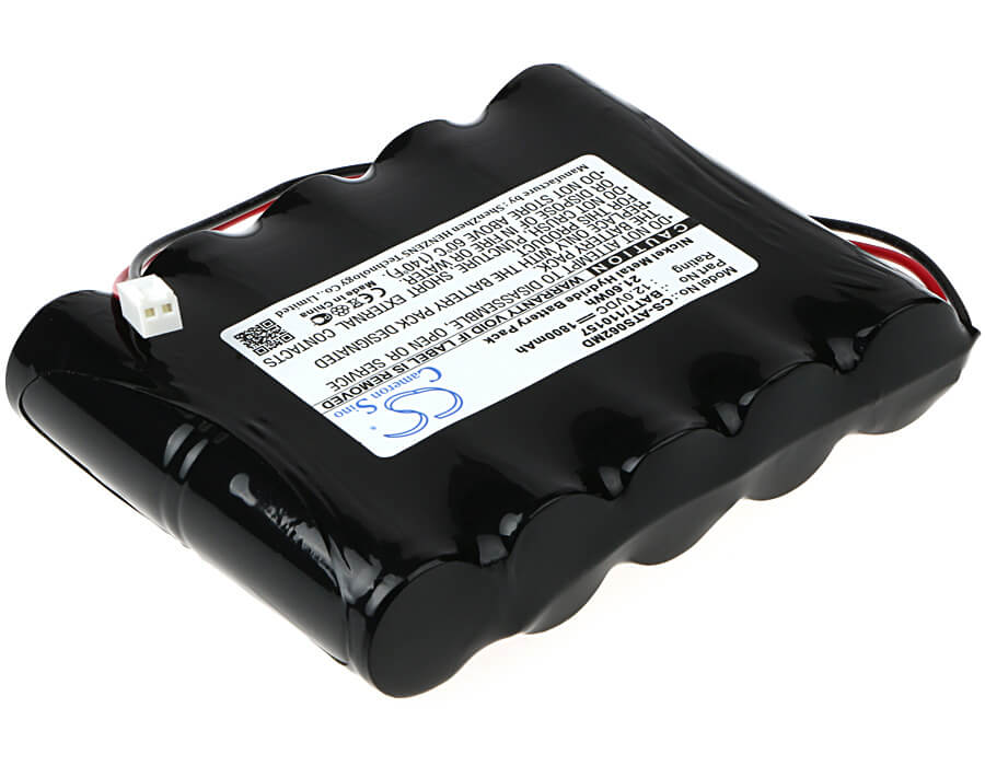 12.0V, 1800mAh, Ni-MH Battery fits Atmos, Aspirateur Mucosite Atmolit16n, Atmolit N, 21.6Wh