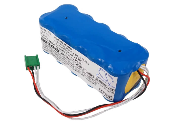 12.0V, 2000mAh, Ni-MH Battery fits Hellige, Marquette Md 2000, Monitor Dash 2000, 24Wh