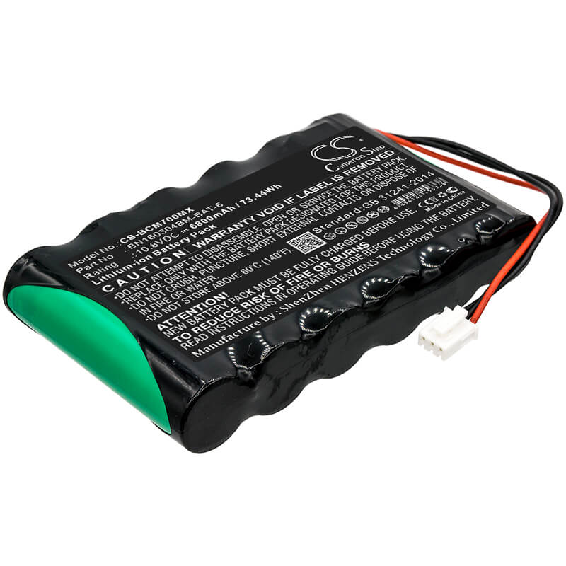 10.8V, 6800mAh, Li-ion Battery fits Bionet, Bm7vet Main, 73.44Wh