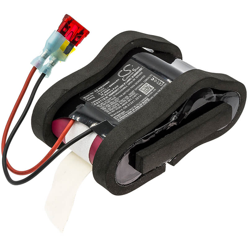 6.4V, 6000mAh, Li-ion Battery fits Welch-allyn, Cp100, Cp1oo, 38.4Wh