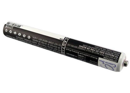 2.4V, 800mAh, Ni-CD Battery fits Welch-allyn, 12800 Pocketscope Ophthalmosco, 211, 1.92Wh