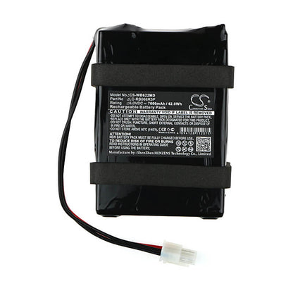 6.0V, 7000mAh, Sealed Lead Acid Battery fits Welch-allyn, Atlas 622no, Atlas 622np, 42Wh