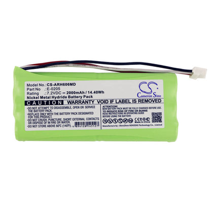 7.2V, 2000mAh, Ni-MH Battery fits Aaronia Ag, Spectran Hf-6060 V1, Spectran Hf-6060 V4, 14.4Wh