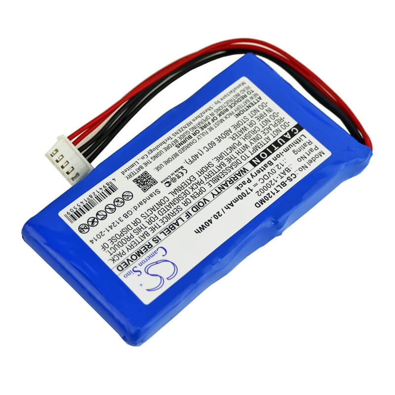 12.0V, 1700mAh, Li-ion Battery fits Bollywood, Blt-1203a, 20.4Wh