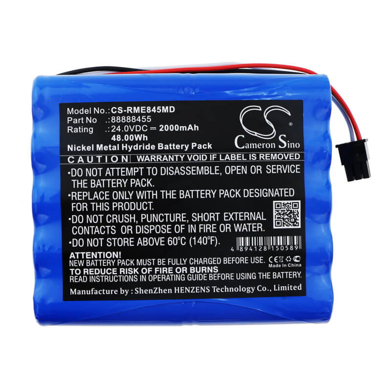 24.0V, 2000mAh, Ni-MH Battery fits Resmed, Vs Iii, 48Wh