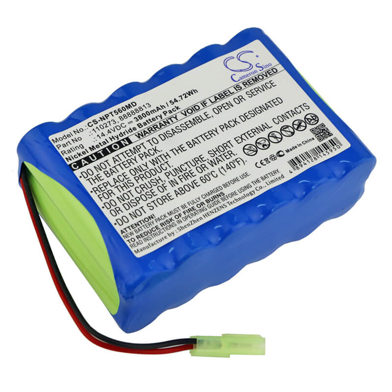 14.4V, 3800mAh, Ni-MH Battery fits Nellcor Puritan Bennett, Mediana N5500, Mediana N5600, 54.72Wh