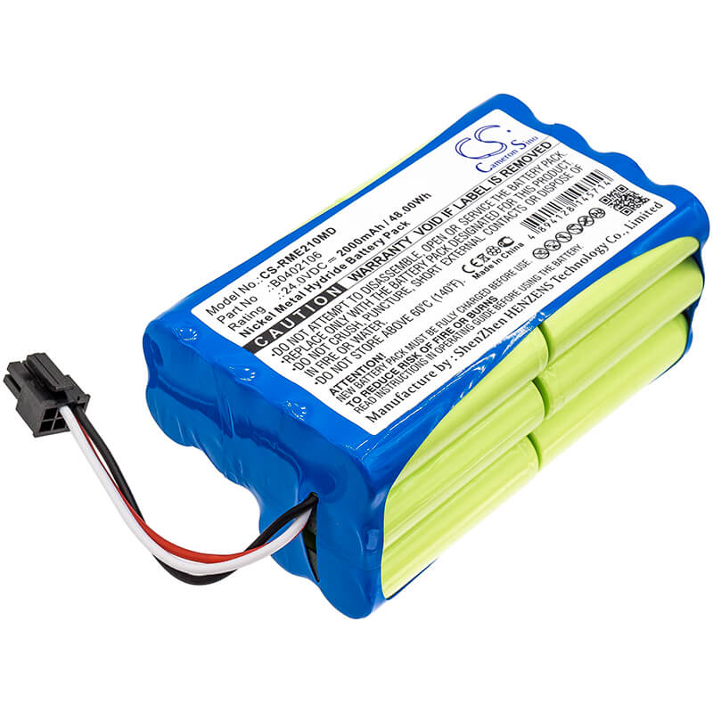 24.0V, 2000mAh, Ni-MH Battery fits Resmed, Vs Integra, Vs Ultra, 48Wh