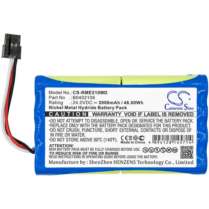 24.0V, 2000mAh, Ni-MH Battery fits Resmed, Vs Integra, Vs Ultra, 48Wh