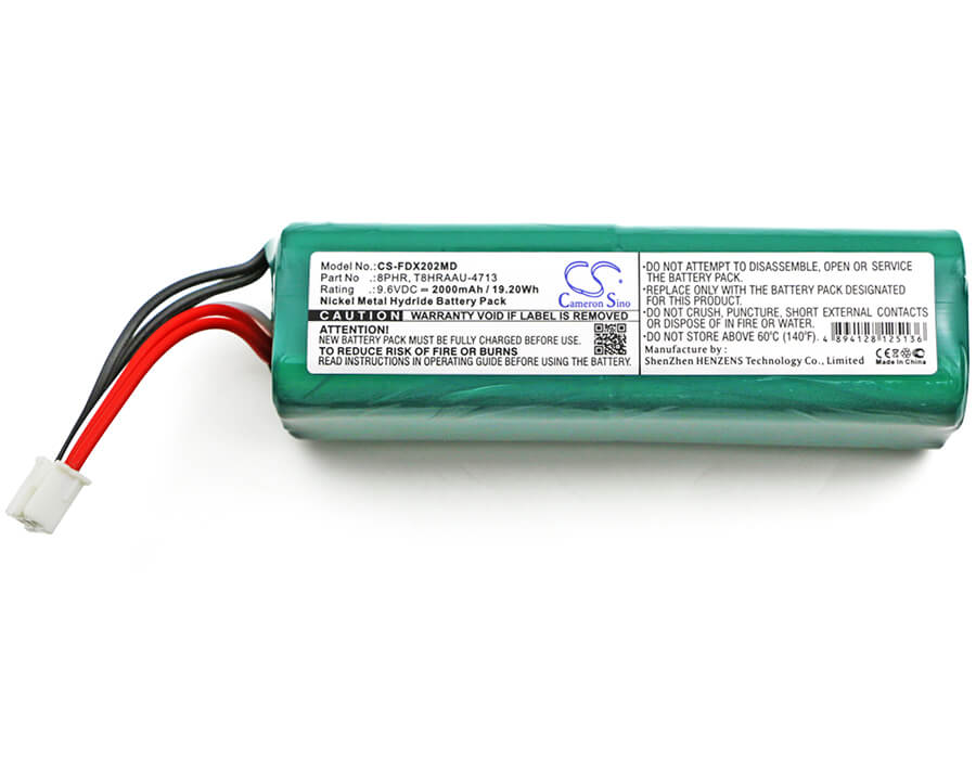 9.6V, 2000mAh, Ni-MH Battery fits Fukuda, Denshi Ecg Cardimax Fx-7202, Ecg Fx-2201, 19.2Wh