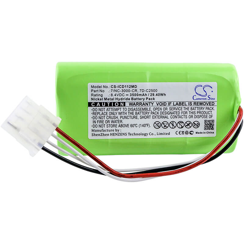 8.4V, 3500mAh, Ni-MH Battery fits Innomed, Heartscreen 112d, 29.4Wh