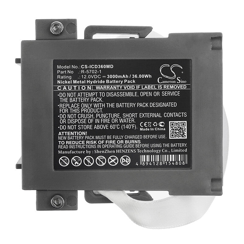 12.0V, 3000mAh, Ni-MH Battery fits Innomed, Ca360b, Ca360-b, 36Wh