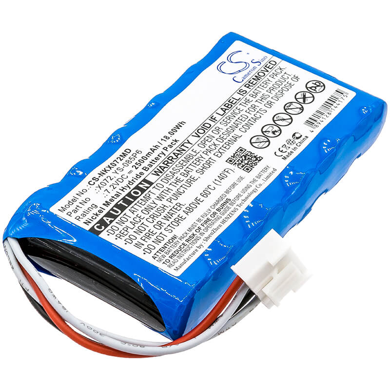 7.2V, 2500mAh, Ni-MH Battery fits Nihon Kohden, Olg-2800, Olg-2800 Monitor, 18Wh