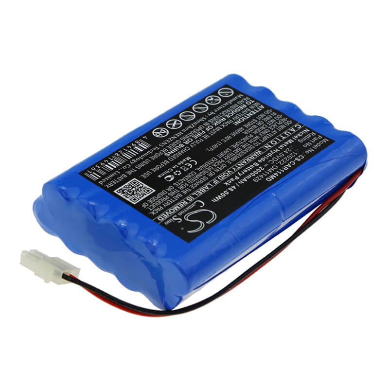 24.0V, 2000mAh, Ni-MH Battery fits Cardioline, 3 Digital Ecg, Delta 1 Plus, 48Wh