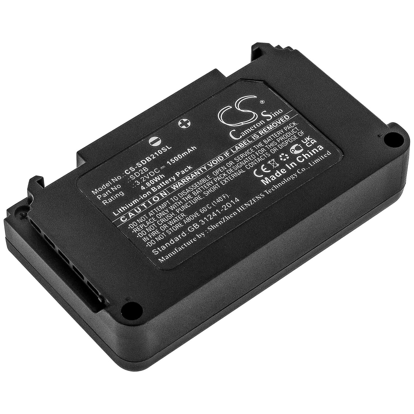 3.2V, 1500mAh, Li-ion Battery fits Sony, Mamen Md2, Uwp-d21, 4.8Wh