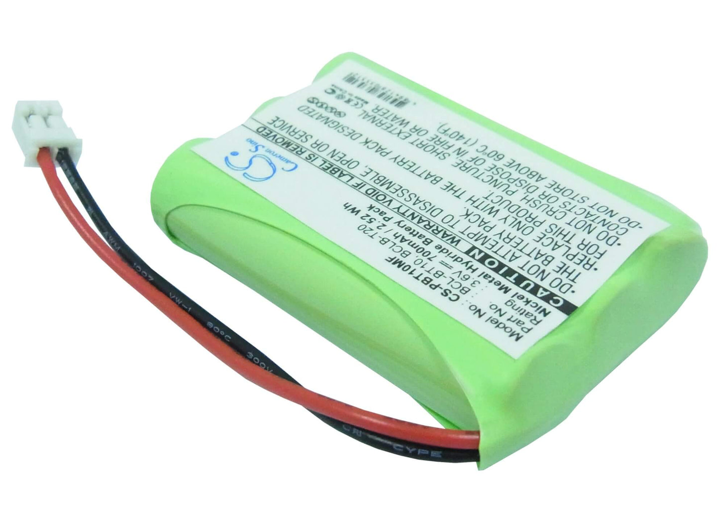 3.6V, 700mAh, Ni-MH Battery fits Brother, Bcl-100, Bcl-200, 2.52Wh