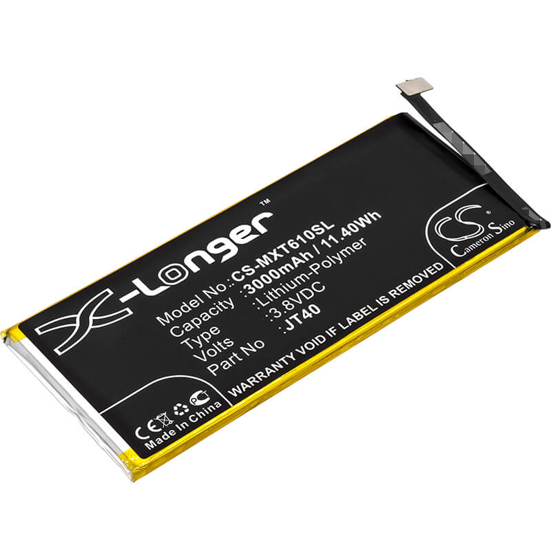 3.8V, 3000mAh, Li-Polymer Battery fits Motorola, Moto G6 Plus, Xt1926-1, 11.4Wh