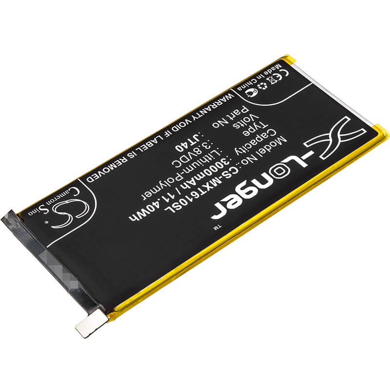 3.8V, 3000mAh, Li-Polymer Battery fits Motorola, Moto G6 Plus, Xt1926-1, 11.4Wh