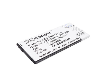 3.85V, 3300mAh, Li-Polymer Battery fits Samsung, A6s Dual Sim Td-lte, Galaxy A6s, 12.705Wh