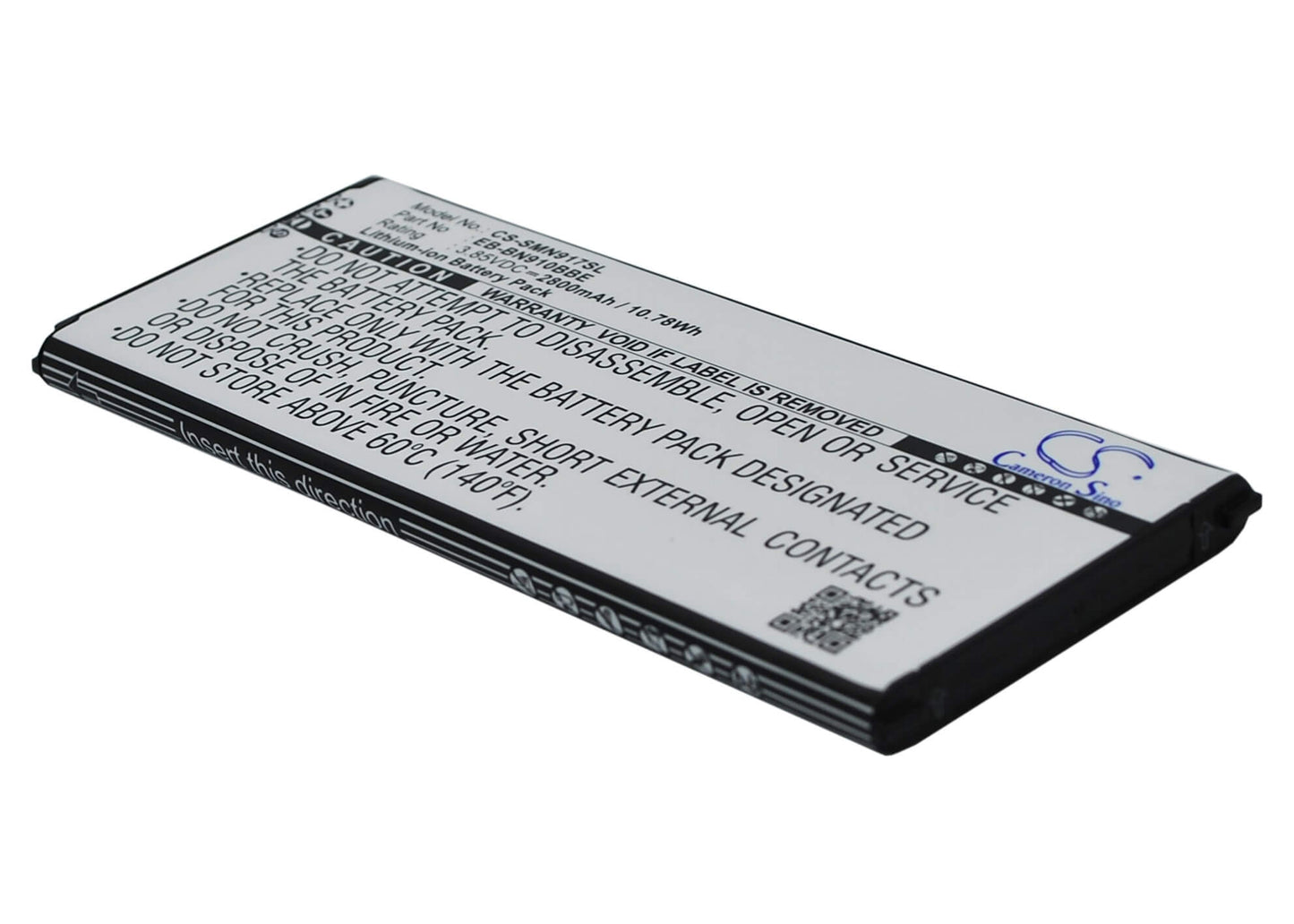 3.85V, 2800mAh, Li-ion Battery fits Samsung, Galaxy Note 4, Sm-n910a, 10.78Wh