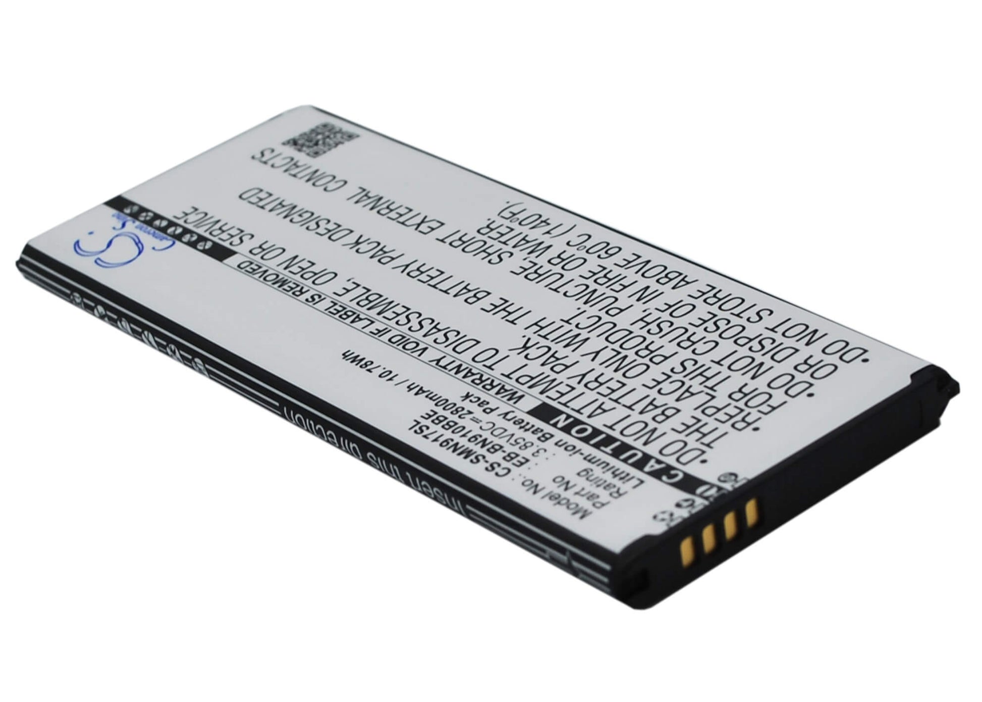 3.85V, 2800mAh, Li-ion Battery fits Samsung, Galaxy Note 4, Sm-n910a, 10.78Wh