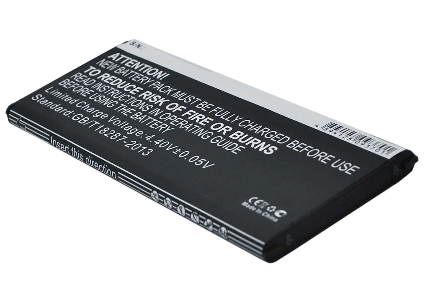3.85V, 2800mAh, Li-ion Battery fits Samsung, Galaxy Note 4, Sm-n910a, 10.78Wh