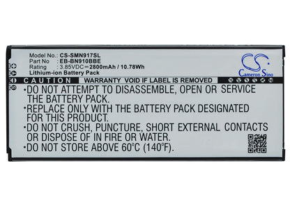 3.85V, 2800mAh, Li-ion Battery fits Samsung, Galaxy Note 4, Sm-n910a, 10.78Wh