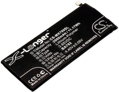 3.85V, 2900mAh, Li-Polymer Battery fits Meizu, M792c, M792q, 11.165Wh